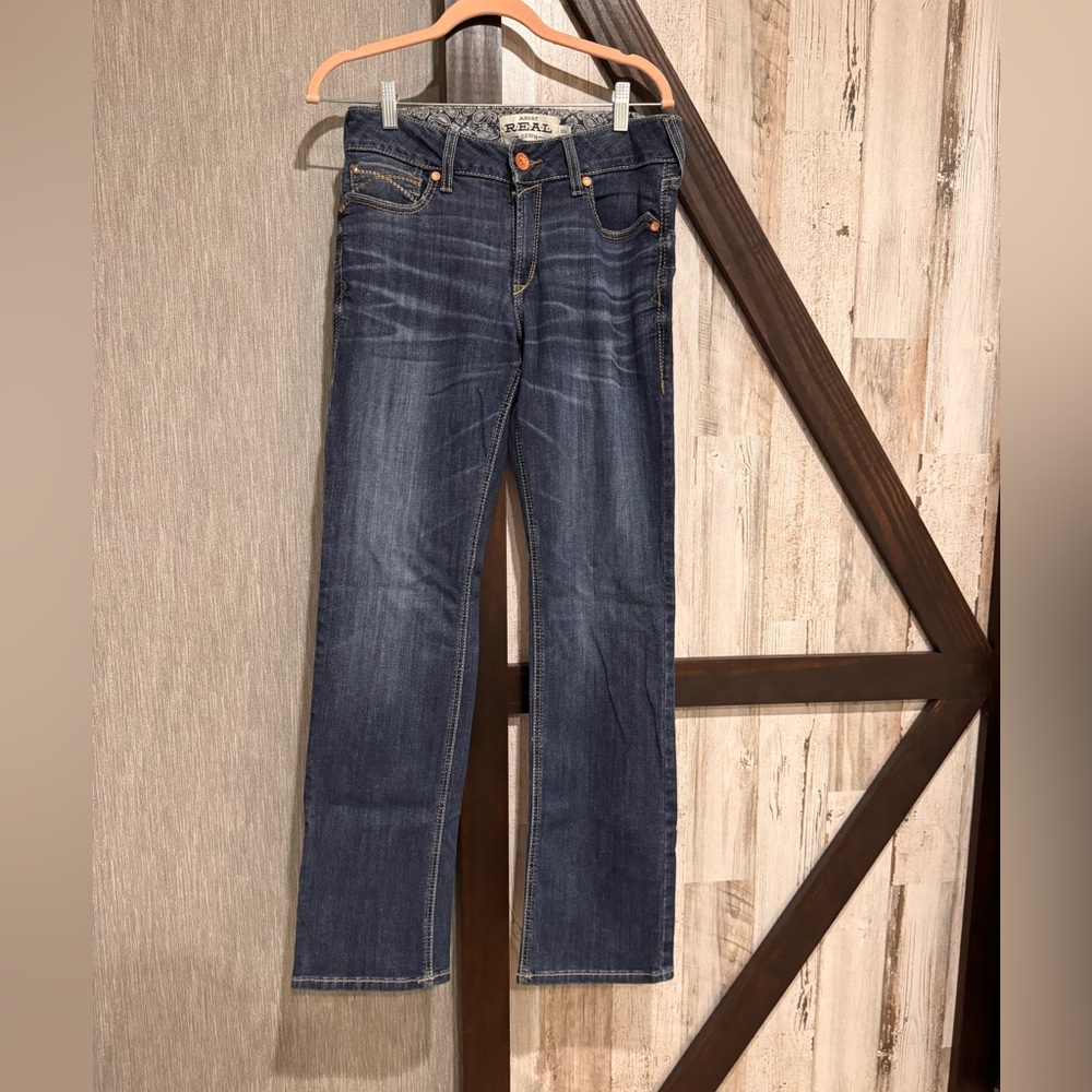 Ariat Dark Blue Straight Leg Jeans - Size 30 Regular